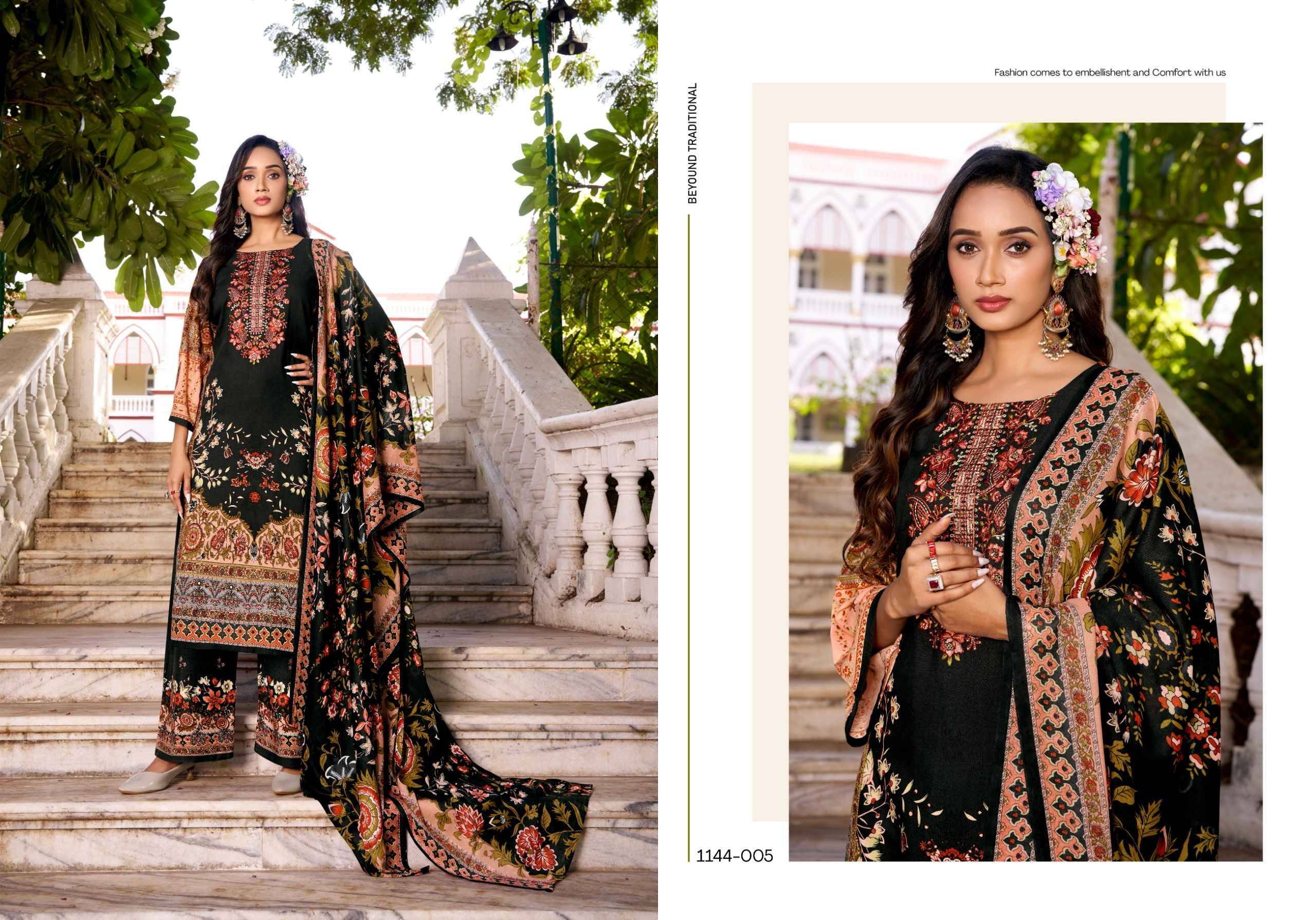 MAHIRA VOL 9 by ROMANI 1144 Series Beautiful Festive Suits Stylish Fancy Colourful Casual Wear & Ethnic Wear Soft Cotton Print Dresses At Wholesale Price
